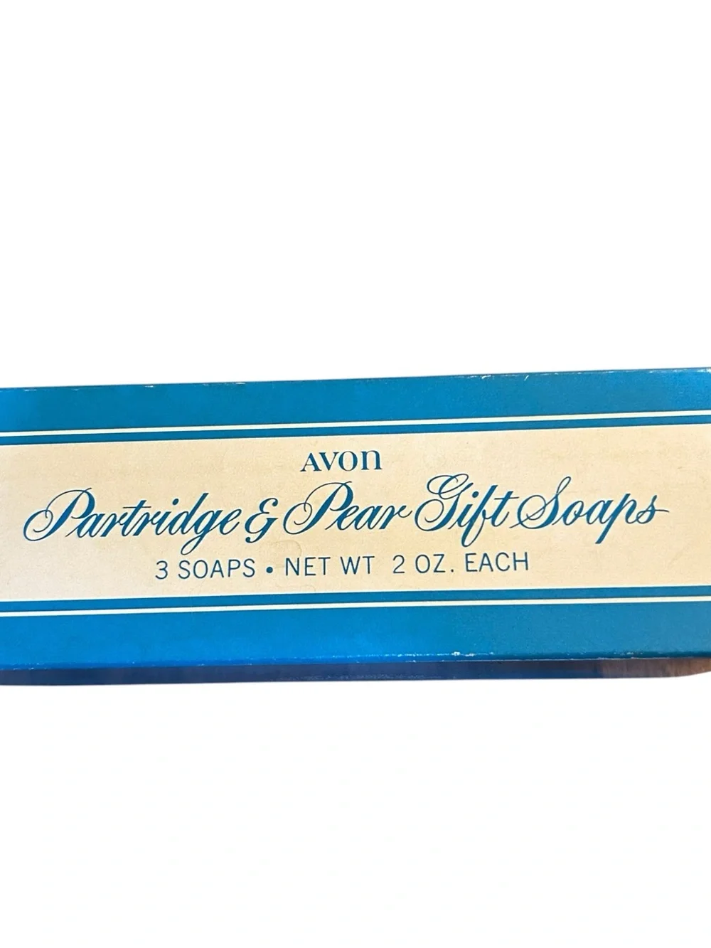 Vintage Avon Partridge & Pear Gift Soaps Set Christmas Holiday Decor‎ Boxed